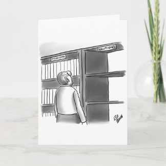 Funny Library Humour Greeting Card