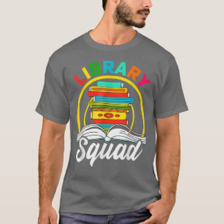 Funny Library Squad Librarian Bookworm Reading Boo T-Shirt