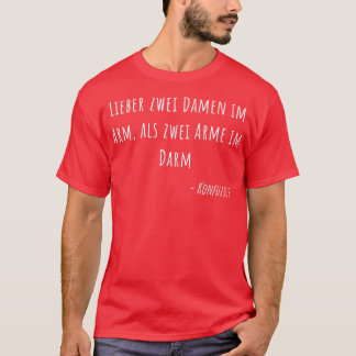Funny Lieber 2 Ladies in the arm as 2 arms in the T-Shirt