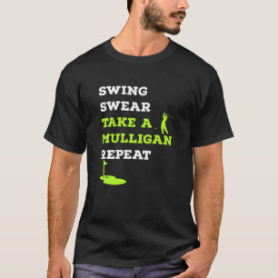Funny Life Is Full Of Important Choices Golf Playe T-Shirt