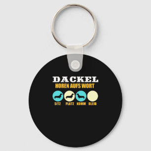 Funny Life With Dachshund Dog Keychain
