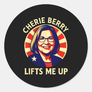Funny Lifts Berry Elevator Cherie Poster Up Me NC Classic Round Sticker