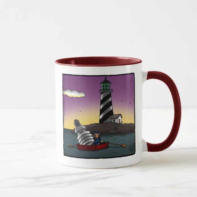 Funny Lighthouse Humour Mug Gift (Right)