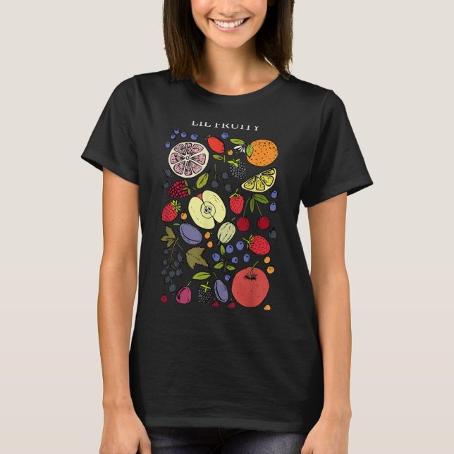 Funny Lil Fruity Lgbtq Subtle Lesbian Lgbtq Pride  T-Shirt (Front)