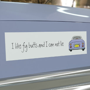 Funny Lilac I Like Figaro Car Bumper Sticker