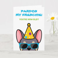 Funny Lilac Tan French Bulldog Frenchie Birthday