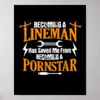 Funny Lineman Father Men Electric Cable Lineman