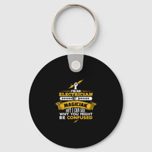 Funny Lineman Gift  An Electrician Keychain