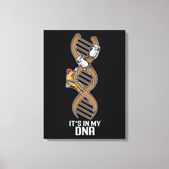 Funny Lineman Gift Father Electric Cable Lineman Canvas Print (Front)