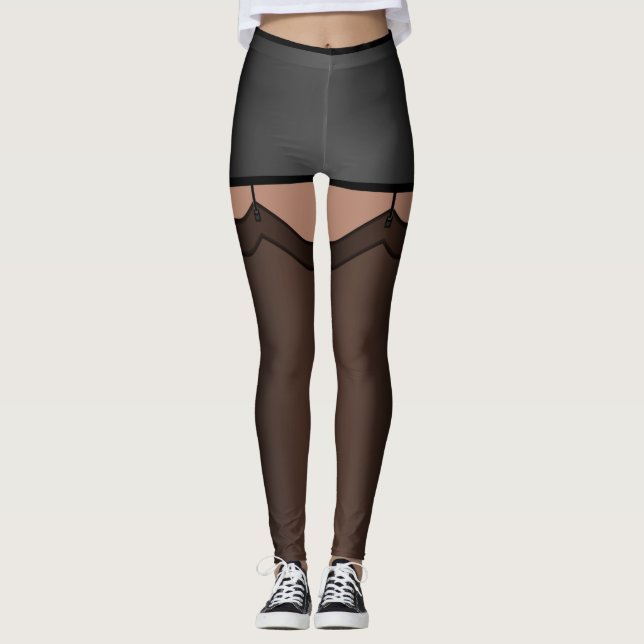 Funny Lingerie Leggings Stockings Costume Pants (Front)