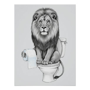Funny Lion Wall Art