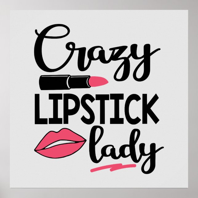 funny lipstick lady makeup Artist Poster (Front)