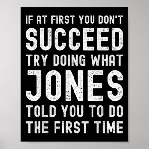 Funny Listen To Jones Joke Vintage Poster