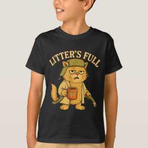 Funny Litter’s Full Cat Parody 67 Six Seven Meme T-Shirt