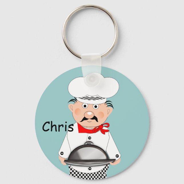 Funny Little Chef Theme Keychain (Front)
