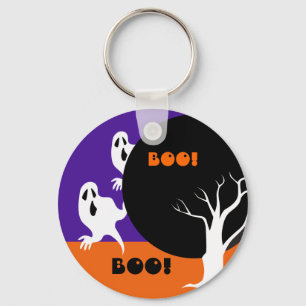 Funny little ghosts Halloween Gift Keychain