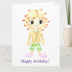 Funny little ginger boy card