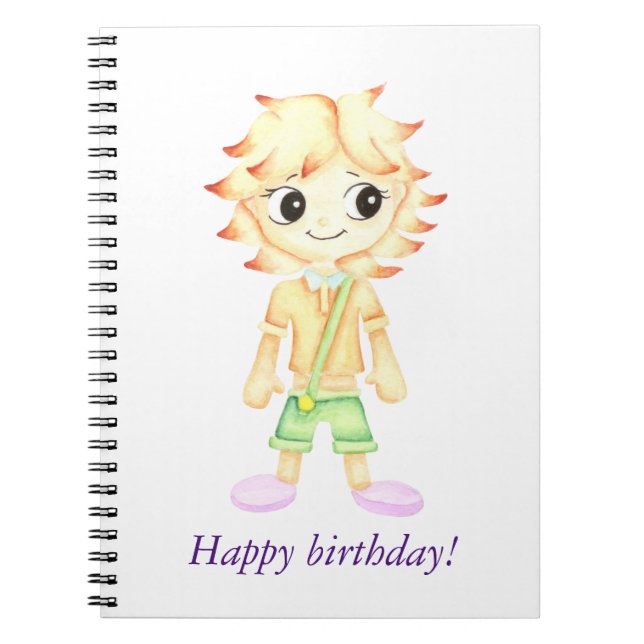 Funny little ginger boy notebook (Front)