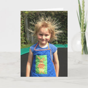 FUNNY LITTLE GIRL BIRTHDAY CARD FOR HER