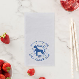 Funny Little Great Dane Paper Guest Towels Napkin