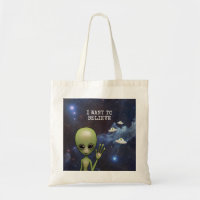 Funny Little Green Man Space Alien Sci Fi Galaxy