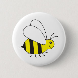 Funny Little Honey Bee Cute 2 Inch Round Button