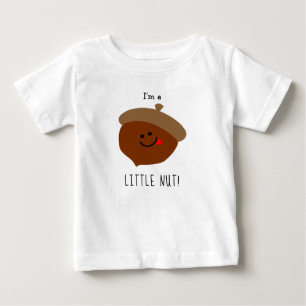 Funny Little Nut Cartoon Acorn Cute Baby T-Shirt