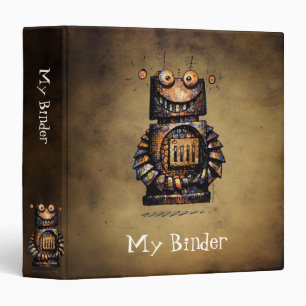 Funny Little Robot Binder
