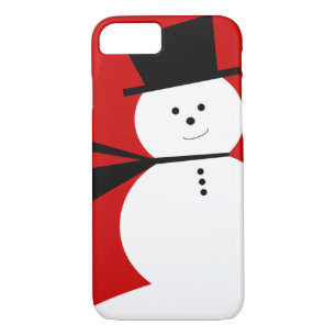 Funny Little Snowman with Elegant Top Hat Case-Mate iPhone Case