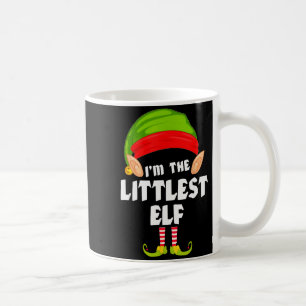 Funny Littlest Elf Matching Family Group Pj Christ Coffee Mug