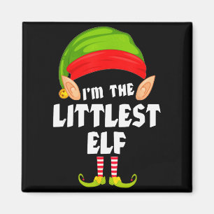 Funny Littlest Elf Matching Family Group Pj Christ Magnet