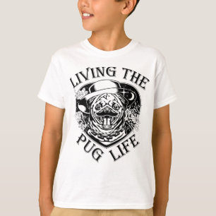 Funny Living The Pug Life Vintage T-Shirt