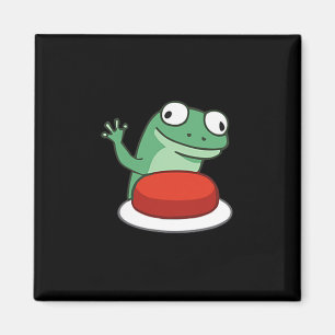 Funny Lizard Button Meme  Magnet