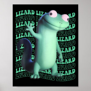 Funny Lizard Meme Animal Women Men _4 Poster