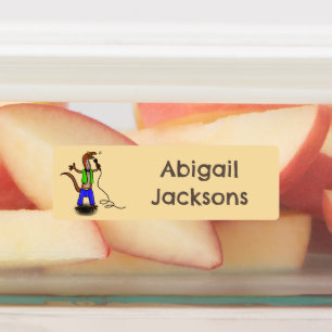 Funny lizard singing cartoon personalized