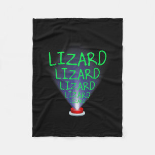 Funny Lizard Trending Meme T-shirt.png Fleece Blanket