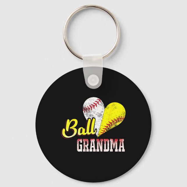 Funny Ll Grandma Sell Softll  Keychain (Front)