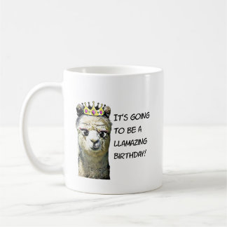 Funny Llama Birthday Mug 