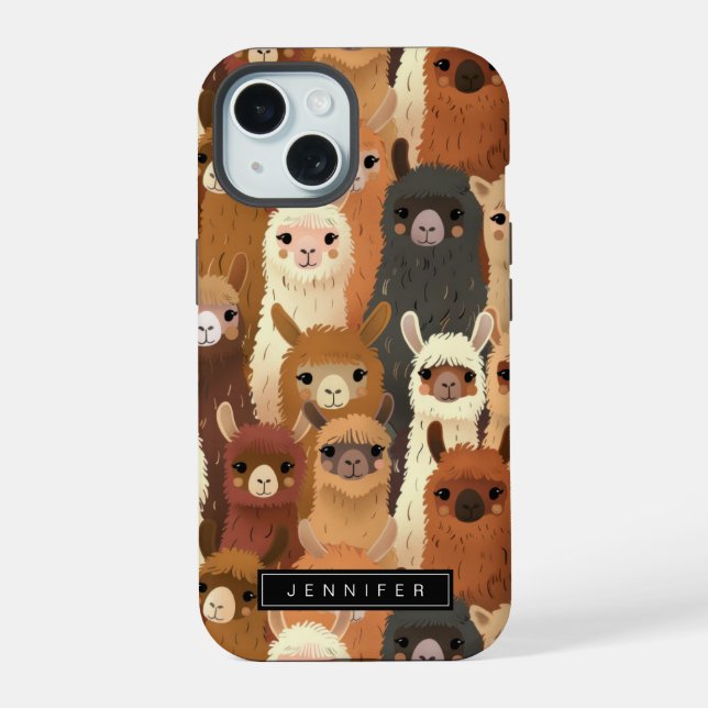 Funny Llama coque iphone (Verso)