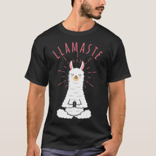 Funny Llama Do Yoga Llamaste Namaste Funny Yoga Me T-Shirt