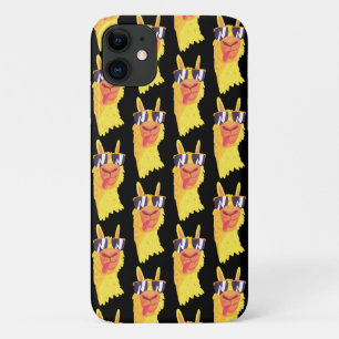  Funny Llama Face With Glasses Pattern Case-Mate i iPhone 11 Case