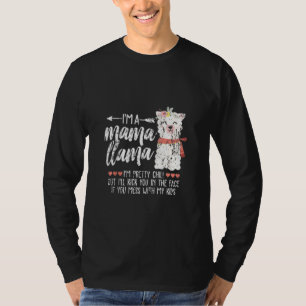 Funny Llama Girl Mama Mum Mummy Love Ugly Christma T-Shirt