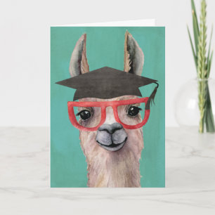 Funny Llama Humor 8th Grade Graduation Card