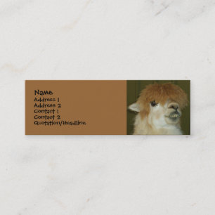Funny Llama Mini Business Card