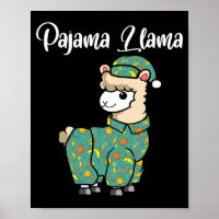 Funny llama pajama llama bed time pyjama alpaca