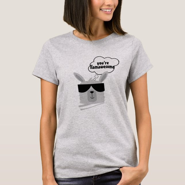 Funny Llama Shirts, Design Your Llama Shirt Online (Front)
