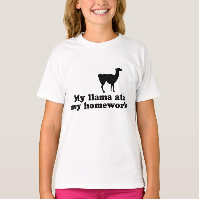 Funny Llama T-Shirt (Front)