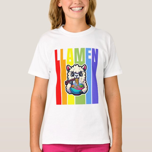 Funny Llama T-Shirt | Gifts For Her | Cute Llama (Front)