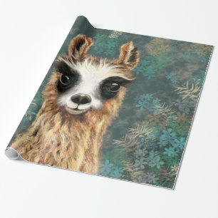 Funny Llama Wrapping Paper