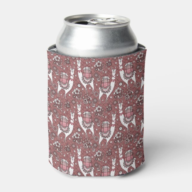 Funny Llamas Pattern Can Cooler (Can Front)